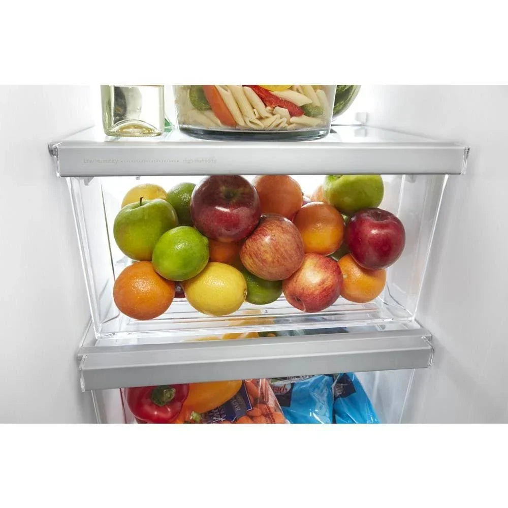 36-inch wide side-by-side refrigerator C 24 cubic feet stainless steel - image 3
