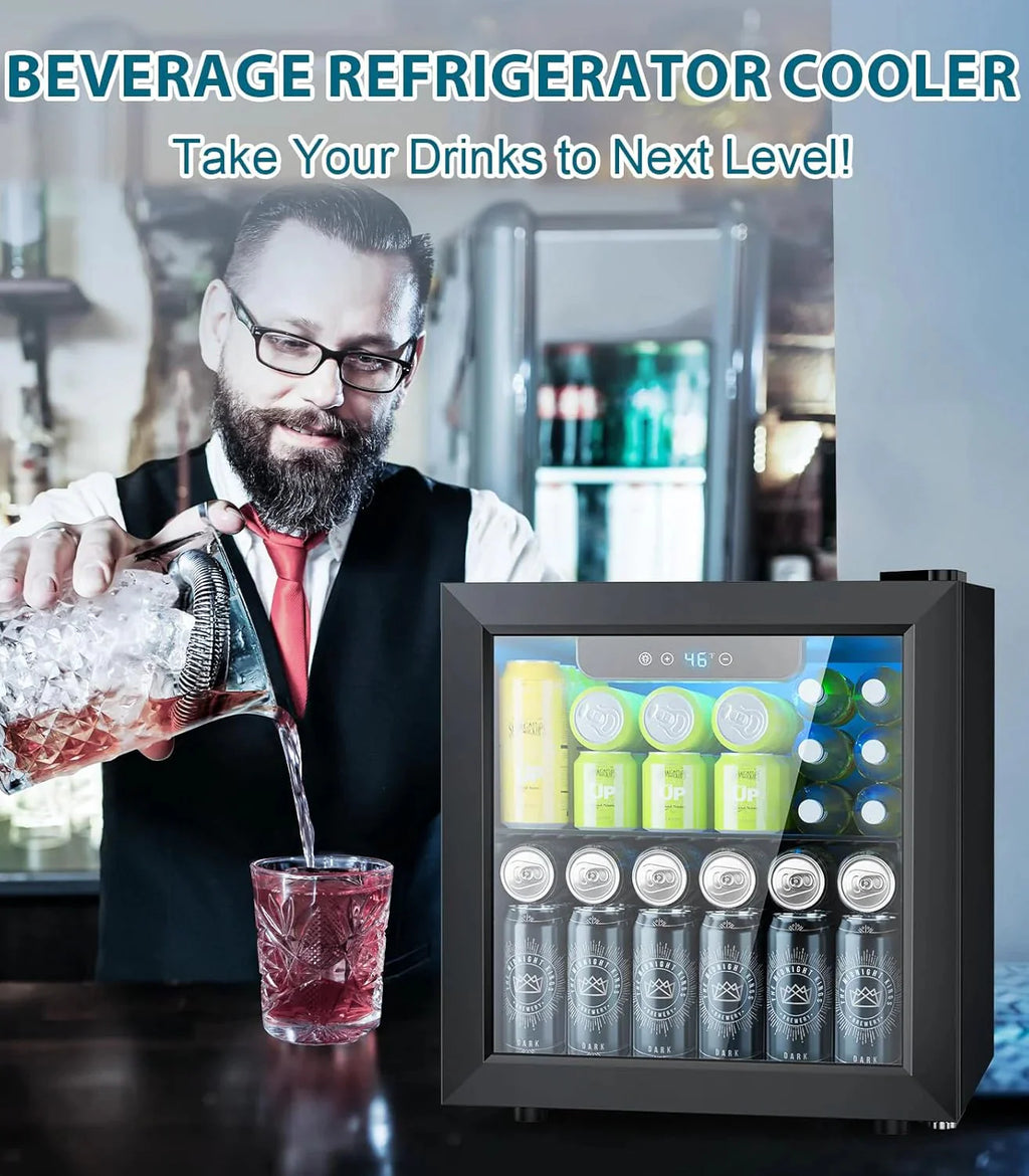 Mini Fridge 130 Can Beverage Refrigerator Cooler, 3.2 Cu.Ft Drink Fridge for Soda Wine Beer, Adjustable Temperature Control for Home Office, Black - image 37