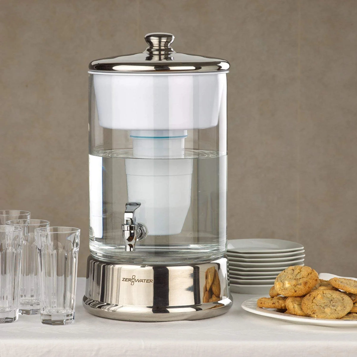 40 Cup Ready-Pour Glass Dispenser BPA-Free with Free Water Quality Meter NSF Certified - image 4