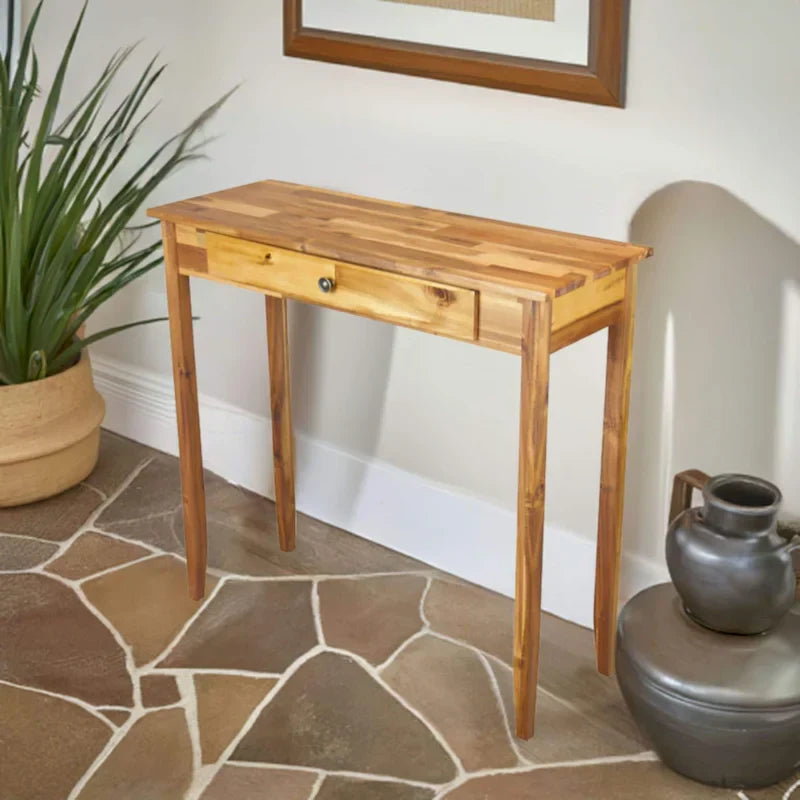Porch & Den Holly Hill Solid Acacia Console Table with 1 Drawer - image 4
