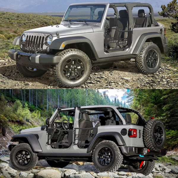 Off Road Safari Tubular Doors Compatible with 2018-2023 Wrangler JL 4 Door – Set of 4 Fat Tube Half Doors for Adventure - image 2