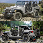 Off Road Safari Tubular Doors Compatible with 2018-2023 Wrangler JL 4 Door – Set of 4 Fat Tube Half Doors for Adventure - image 2