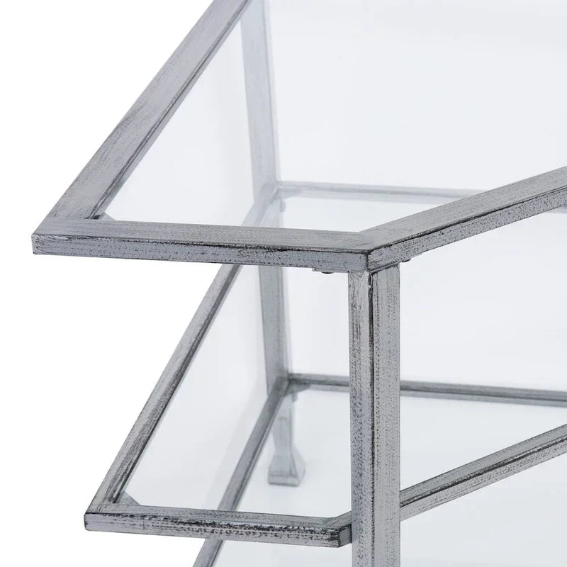 SEI Furniture Jensen Metal Corner TV Stand for Screens up to 33.25 inches - image 15