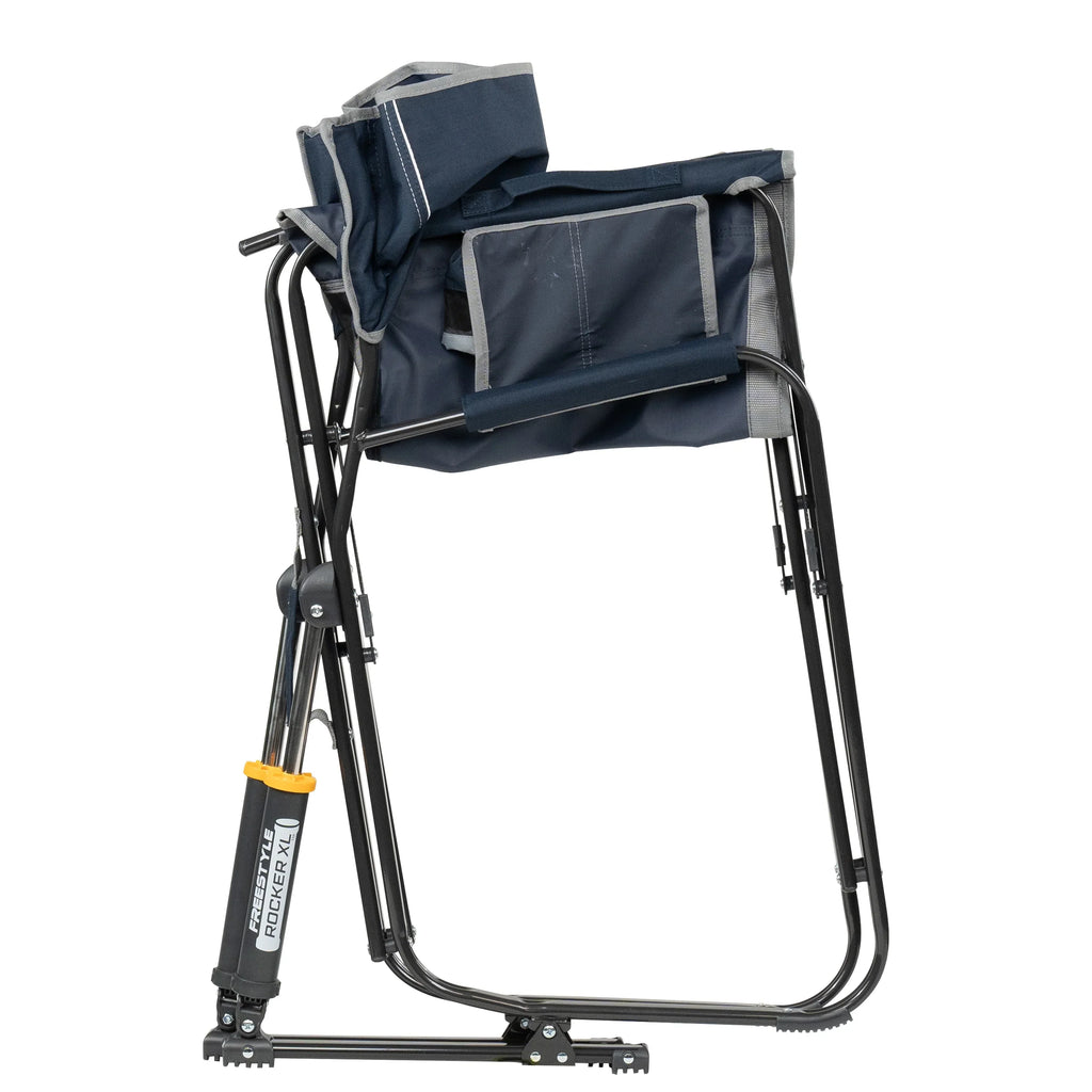 GCI Outdoor Freestyle Rocker XL Oversized Foldable Rocking Camp Chair, Pewter - image 33