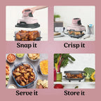 Ninja Crispi 4-in-1 Portable Glass Air Fryer Cooking System, 1500W, 4QT & 6-Cup TempWare Glass Containers with Storage Lids, Microwave, Freezer & Dishwasher Safe - image 30