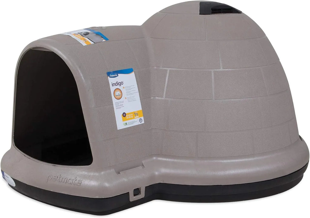 Petmate Indigo Dog House (Igloo Dog House. Made in USA with 90% Recycled Materials. All-Weather Protection Pet - image 26