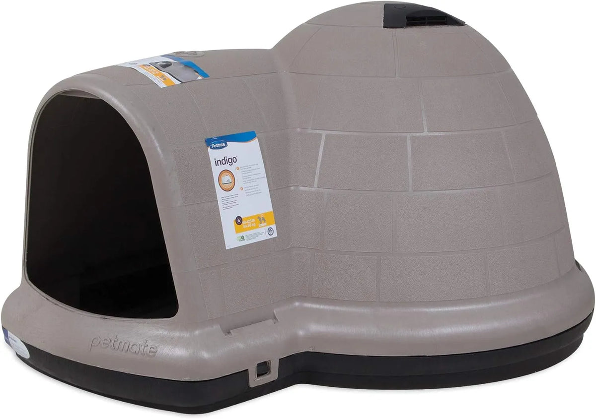 Petmate Indigo Dog House (Igloo Dog House. Made in USA with 90% Recycled Materials. All-Weather Protection Pet - image 26