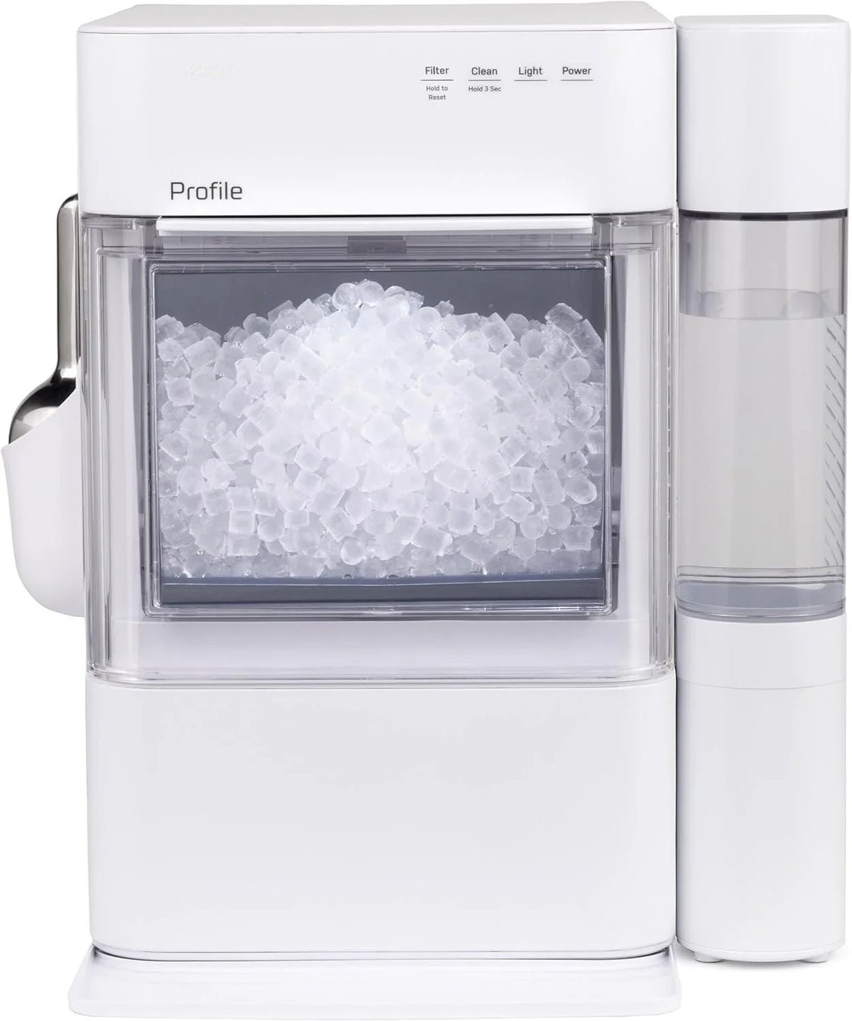 GE Profile Opal 2.0 Ultra Nugget Ice Maker with Side Tank and Scale Inhibiting Filter, Scoop Included, 38 lbs in 24 Hours, Pellet Ice Machine with WiFi & Smart Connected, Stainless Steel - image 3