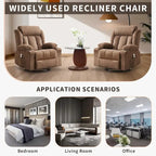 Recliner Chair, Rocking Chairs with Massage and Heat, Side Pockets and Cup Holder - image 27