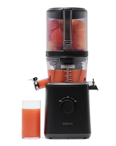Nama J2 Cold Press Juicer – Self Feeding for Hands Free Operation with Wide Mouth Hopper for Whole Recipe Loading, Zero Waste Masticating Juicer For More Juice, Less Pulp – Easy Cleanup & Assembly: Home & Kitchen - image 1