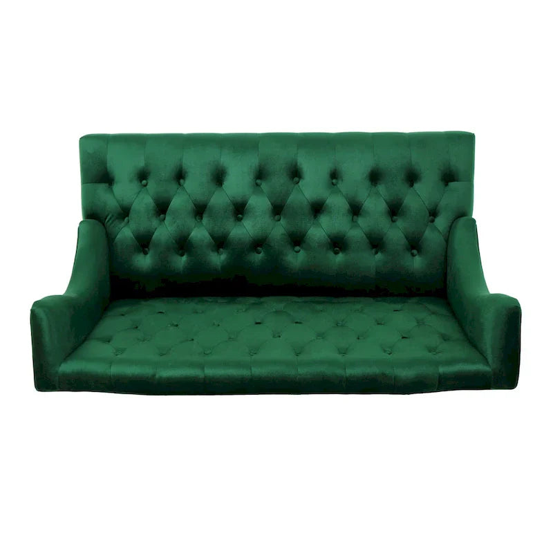 Christopher Knight Home Leora Contemporary Glam Tufted Velvet Wingback Loveseat - image 29