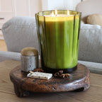 Sand + Fog 57 oz. Scalloped Candle with Rubber Wood Lid - image 4