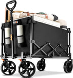 Uyittour Collapsible Wagon Cart Heavy Duty Foldable, Utility Grocery Wagon for Camping Sports Shopping - image 1