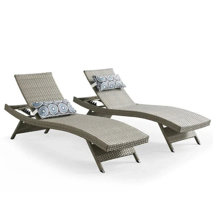 All Weather Wicker Chaise Lounge - Set of 2 - image 3