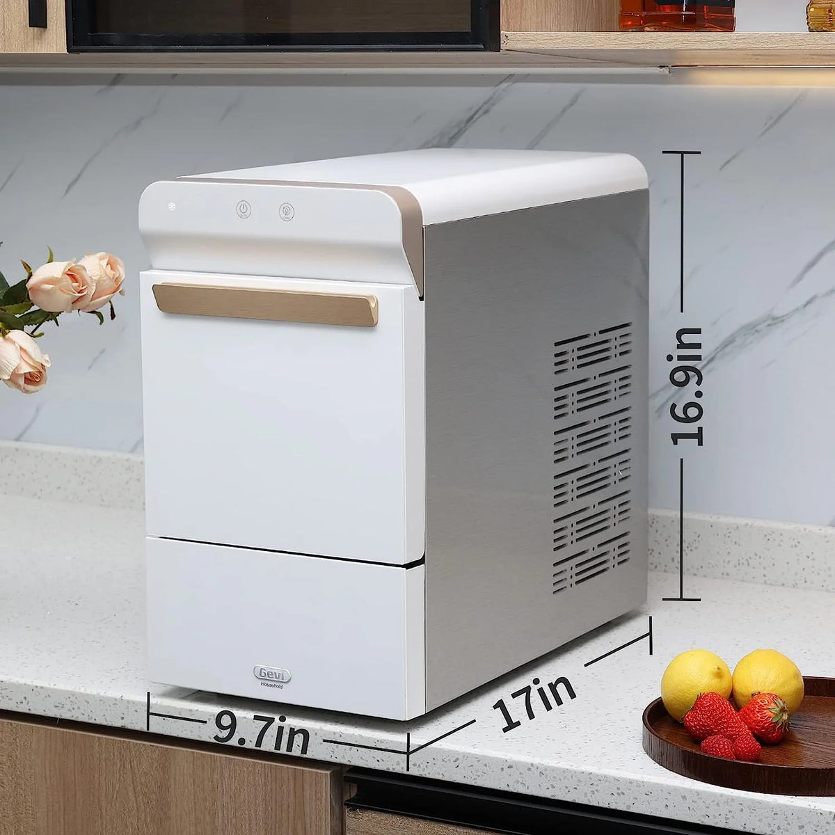 V2.0 Countertop Nugget Ice Maker / Self Cleaning Pellet Ice Maker / Open and Pour Refill / Stainless Steel Housing / - image 7