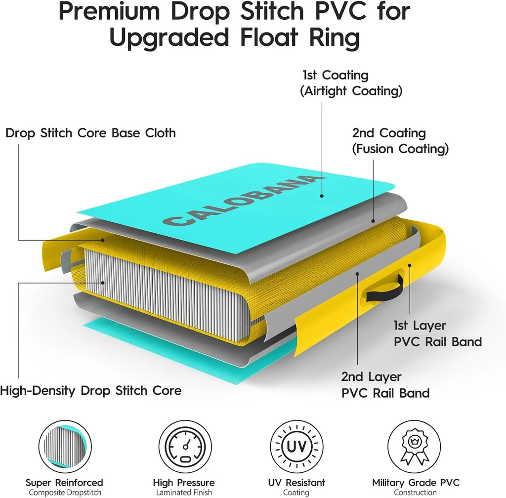 Round Floating Ring Hammock - Heavy Duty Inflatable Raft - image 82
