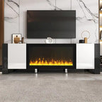 Contemporary TV Stand with Electric Fireplace - Fits TVs Up to 78 Inches - image 1
