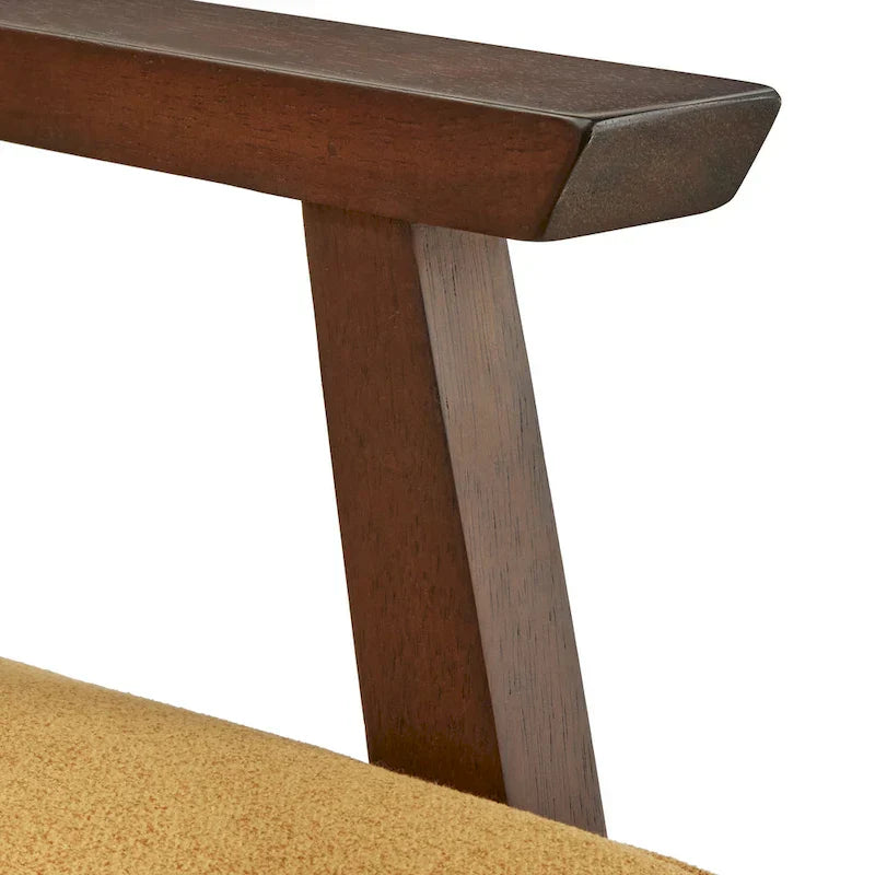 Mid Century Accent Lounge Chair with Cushioned Seat and Wooden Frame - image 18