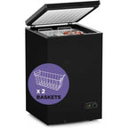 Northair 3.5 Cu Ft Chest Freezer, Black – Quiet Compressor, 2 Removable Baskets, 7 Temp Settings - image 1