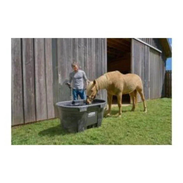 2025 Rubbermaid FG424500BLA Stock Tank, 150 Gal Capacity, Plastic, Black - image 7