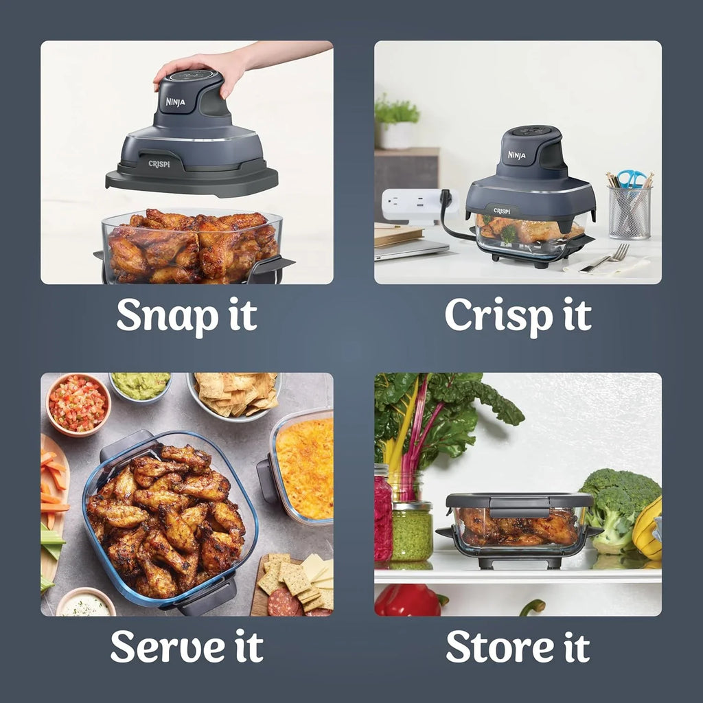 Ninja Crispi 4-in-1 Portable Glass Air Fryer Cooking System - image 13