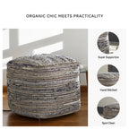 Signature Design by Ashley Contemporary Absalom Pouf  Denim - image 4