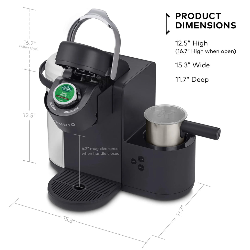 Keurig K-Cafe Single Serve K-Cup Coffee Maker, Latte Maker and Cappuccino Maker, Dark Charcoal - image 11