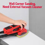 M optimized Electric Detail Sander with 12 Sanding Paper, 350W Brushless Motor Mouse Sander, Powerful & Low Vibration, 10000 RPM, for Wood Working - image 5