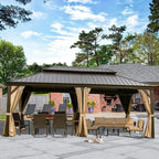 Calaro 19.5 Ft. W x 11 Ft. D Galvanized Steel Patio Gazebo - image 2