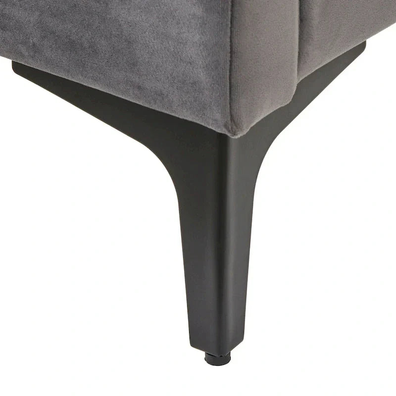 Lifestorey Modern Queen Platform Bed with Stark Velvet Upholstery - image 8