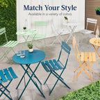 Best Choice Products 3-Piece Small Bistro Set, Folding Patio Furniture Set of 2 Chairs and Table - Black - image 48