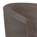Modern Tub Accent Chair with Upholstered Seat and Wooden Legs - image 33