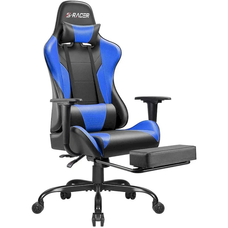Ergonomic Gaming Chair with Footrest - Ideal for Desk Use - image 2