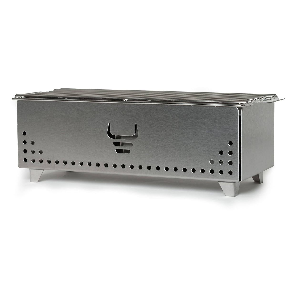 Yak Charcoal Grill, Brushed Steel - image 1