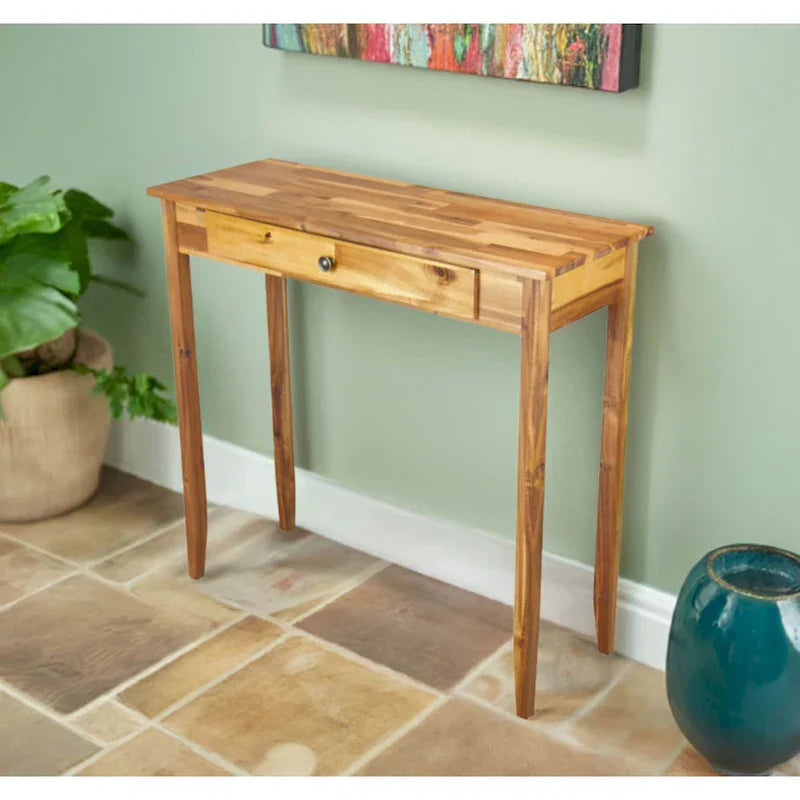 Porch & Den Holly Hill Solid Acacia Console Table with 1 Drawer - image 11