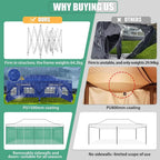 COBIZI 10x20 Heavy Duty Pop up Canopy Tent with 6 sidewalls Easy Up Commercial Outdoor Canopy Wedding Party Tents for Parties All Season Wind & Waterproof Gazebo with Roller Bag,Black(Frame Thickened) - image 234