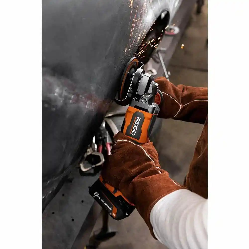 18V Brushless Cordless 4-1/2 in. Paddle Angle Grinder with (2) 4.0 Ah Batteries, Charger, and Bag -AC93044SBN - image 8