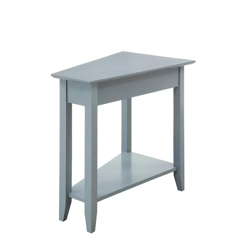 American Heritage Wedge End Table with Shelf by Convenience Concepts - image 7