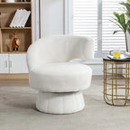 360-Degree Swivel Cuddle Barrel Accent Chairs with Plush Upholstery - image 1
