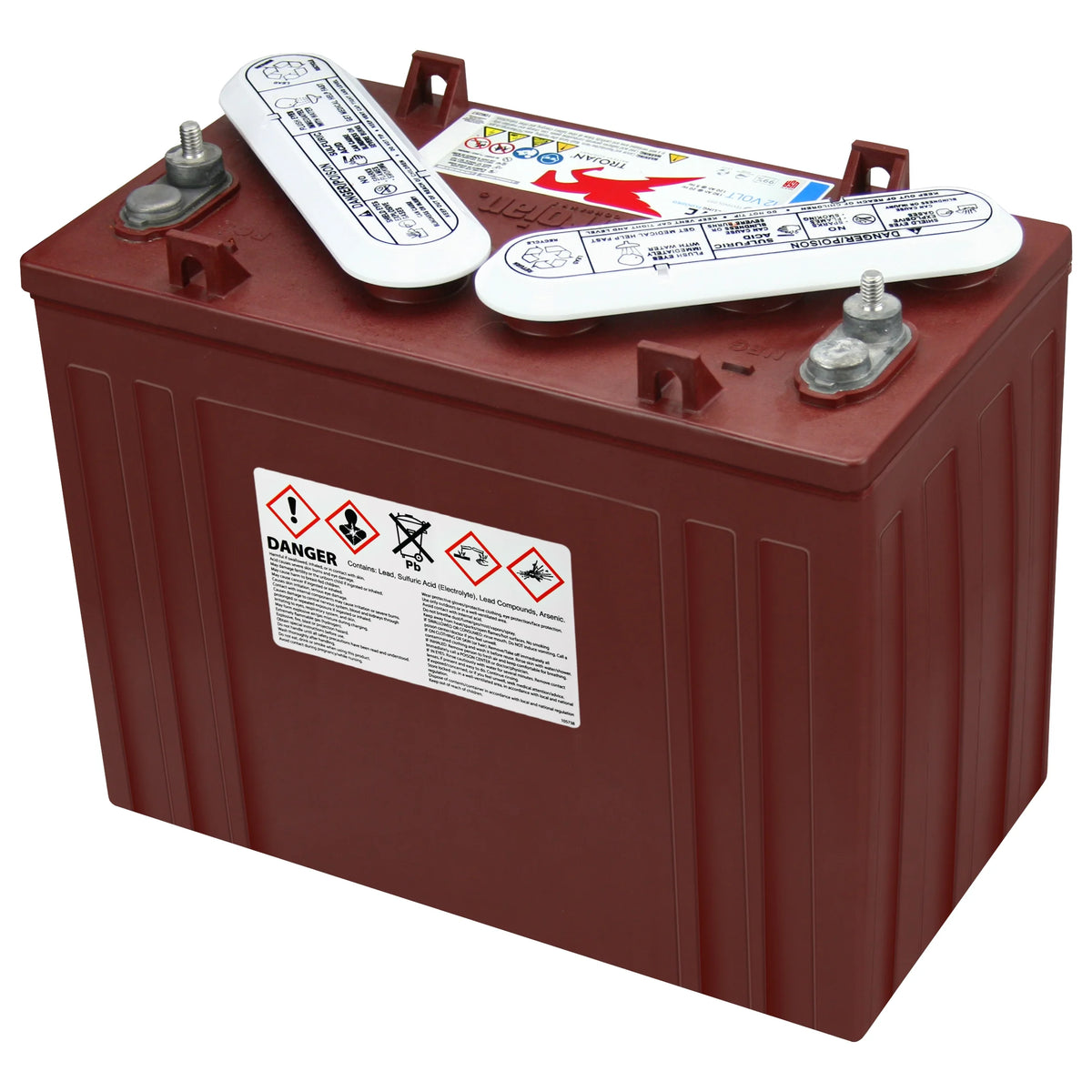Trojan T - 1275 12V 150ah Flooded Lead Acid GC12 Deep Cycle Battery X6 - image 7