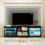 Tangkula TV Stand for TVs up to 85 Inches LED Entertainment Center with Power Outlets - image 6