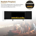 Contemporary TV Stand with Electric Fireplace - Fits TVs Up to 78 Inches - image 19