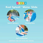 Intex Kool Splash Inflatable Water Slide Swimming Pool Play Center with Built in Sprayers for Kids and Adults, Ages 6 and Up, Blue - image 15