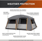 CORE Straight Wall Cabin Tents / 10 Person / 11 Person / 12 Person Large Multi Room Family Tents for Car Camping & Outdoor Adventures - image 9