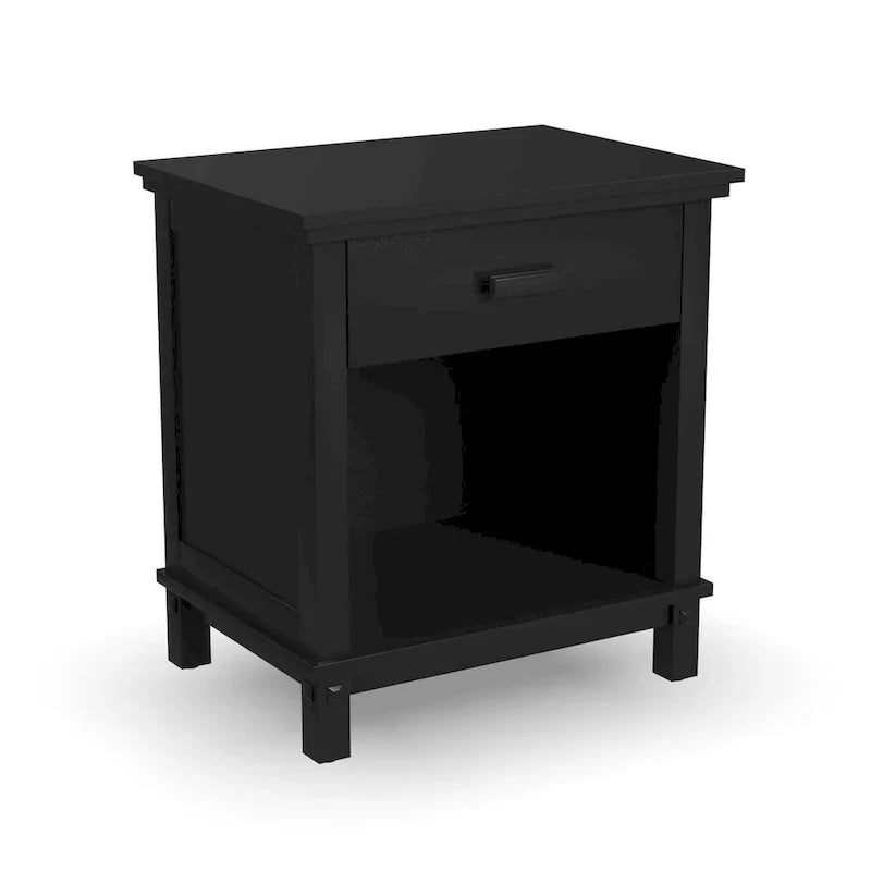 Homestyles Oak Park Black Wood Queen Bed and Nightstand Set - 2 Pieces - image 8
