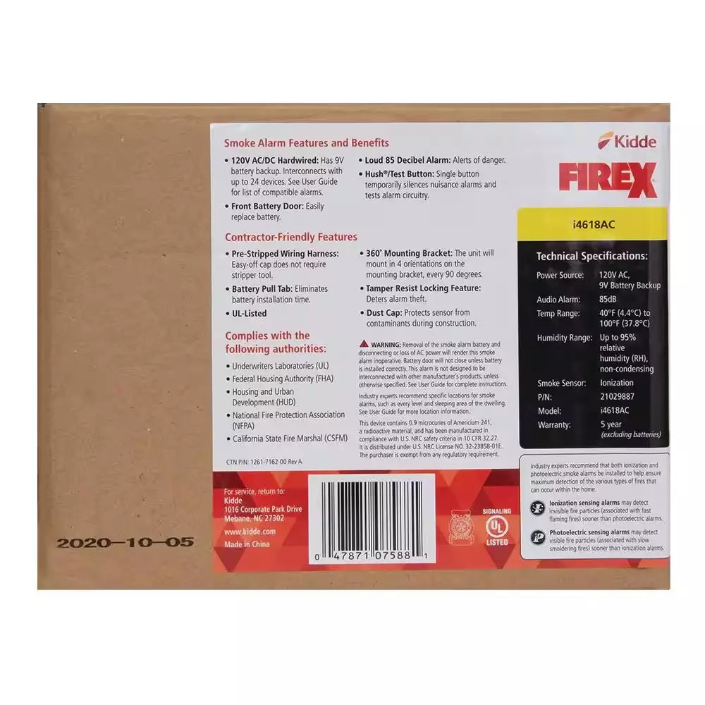 Firex 4-Pack Hardwired Smoke Detector - image 5