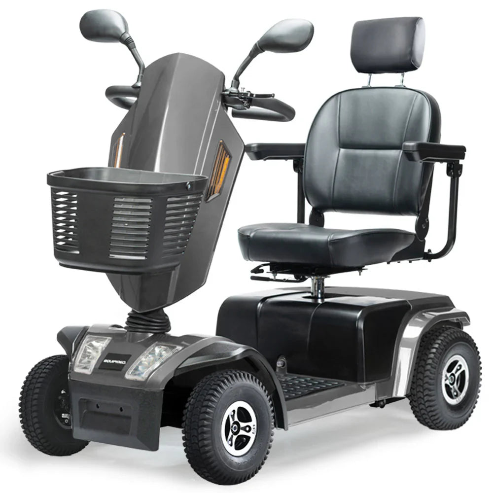 EQUIPMED Mobility Scooter, S-XXL comfortable size for all riders, 30km Max Range, 180kg capacity, Grey - image 1