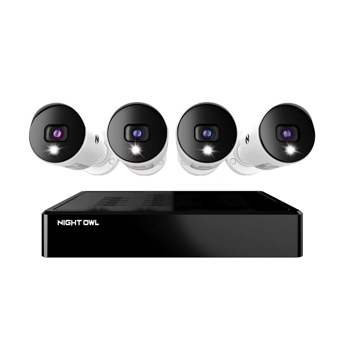 Night Owl CL-BTD81-44L Expandable Bluetooth DVR with 4 Wired Ultra HD Spotlight Cameras and 1TB Hard Drive - image 1