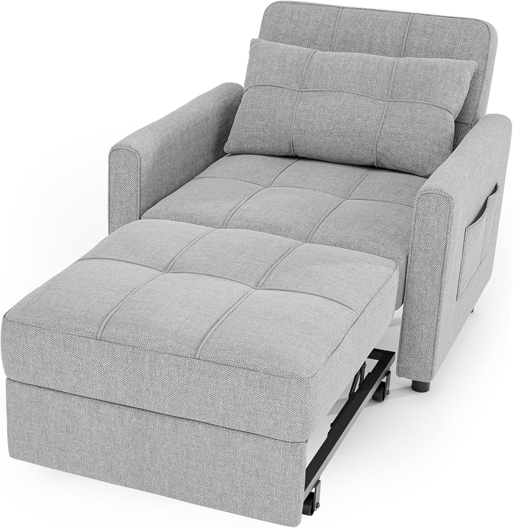 Sofa Bed Chair 3 in 1 Convertible Pullout Single Sleeper Chair Bed Spacious Multifunctional Sofa - image 33