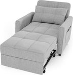 Sofa Bed Chair 3 in 1 Convertible Pullout Single Sleeper Chair Bed Spacious Multifunctional Sofa - image 33